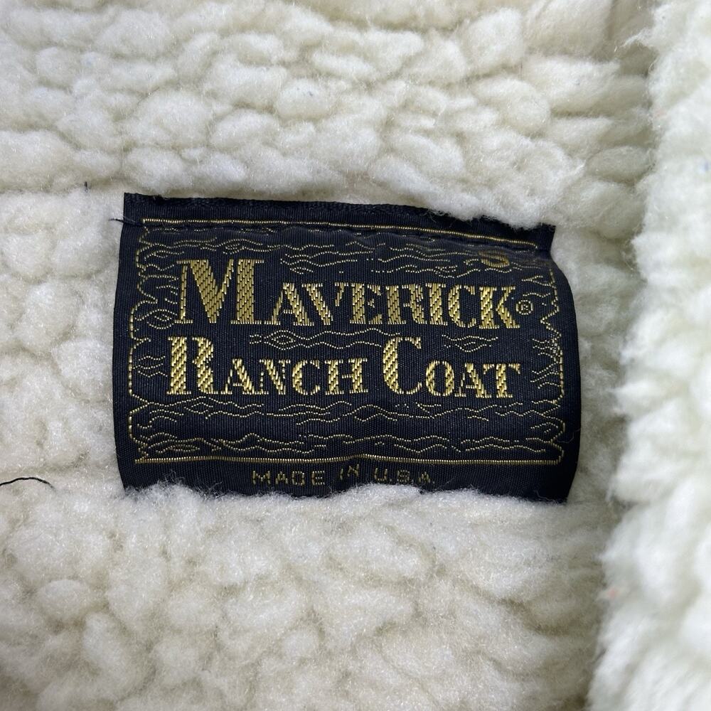 Vintage Maverick Ranch Coat Mens Size Small Denim… - image 3